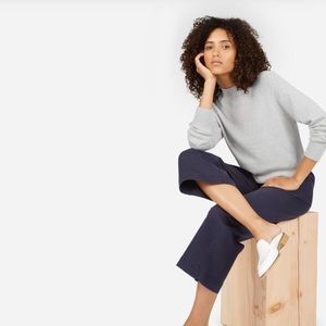 Everlane The Cotton Mockneck Crop Gray